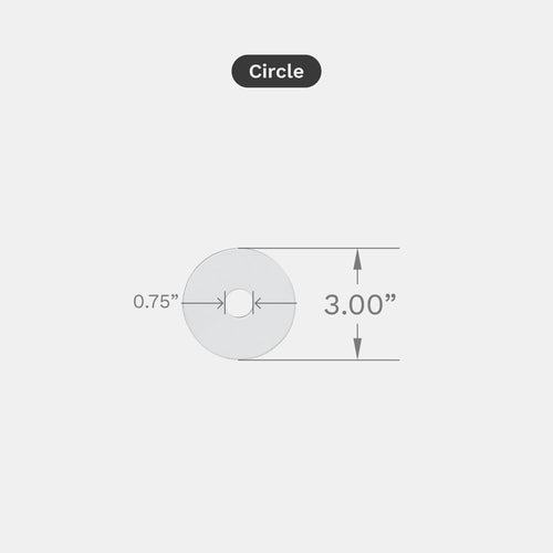 Circle Pair Kit measurements