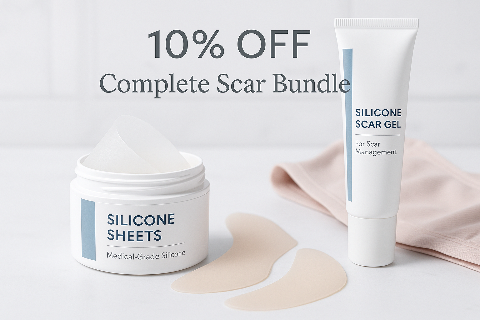 silicone scar mangement for breast procedures - 10% off when you buy the complete scar bundle