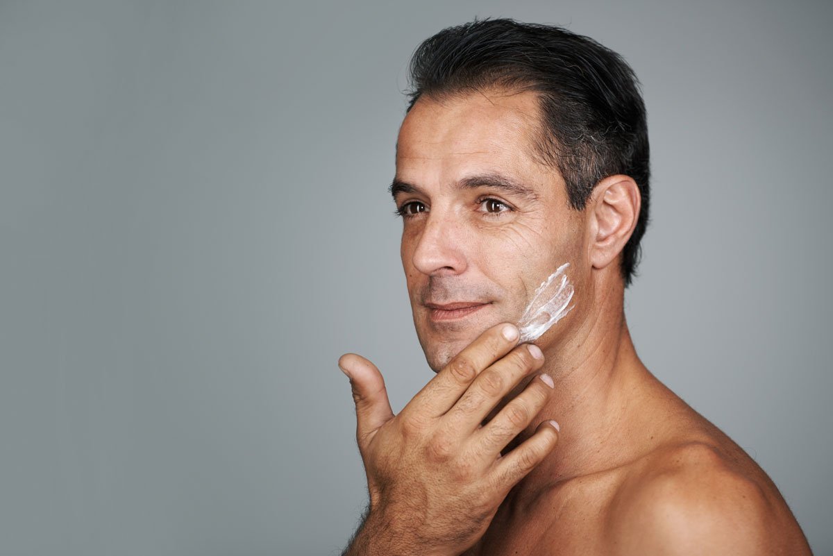 Man Using Skincare Products, Rejuvaskin