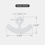 Scar Fx Silicone Sheets For Breast Procedures - Breast Anchor Pair