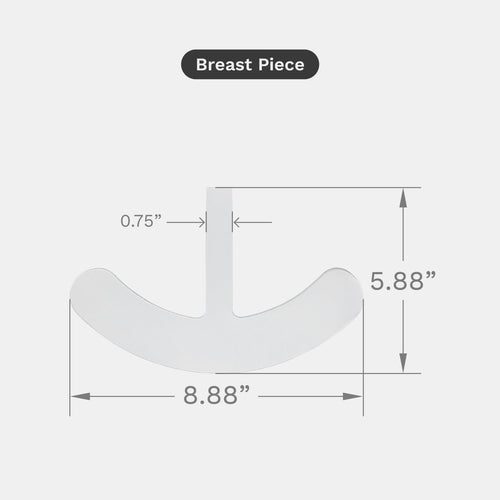 Breast Piece Pair Kit measurements