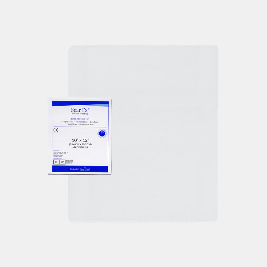 Scar Fx Silicone Sheet for Large Traumatic Scars, Burns, Rejuvaskin Scar Management