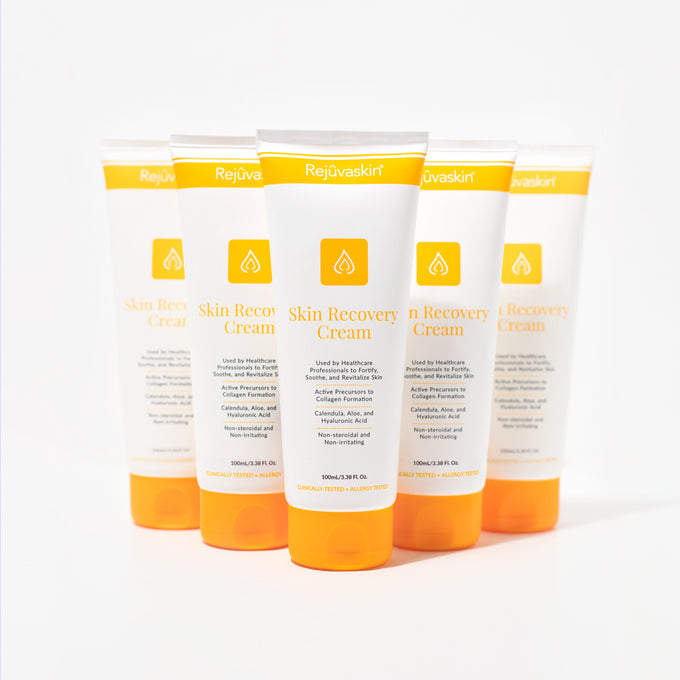 Rejuvaskin Skin recovery Cream 5-pack, Radiation Relief, Eczema Relief, Super Moisturizer